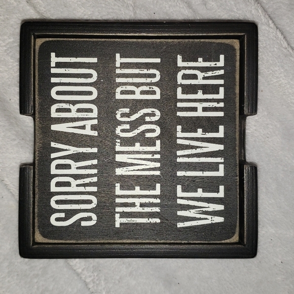 NWT- Brand New Set of 4 Coasters with Holder - Picture 3 of 3